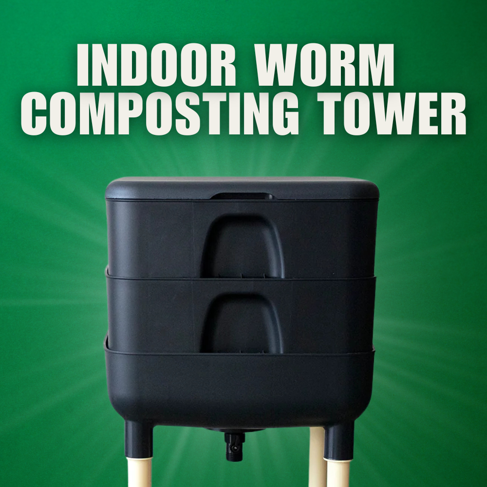 Worm Composting Tower - Black Colour