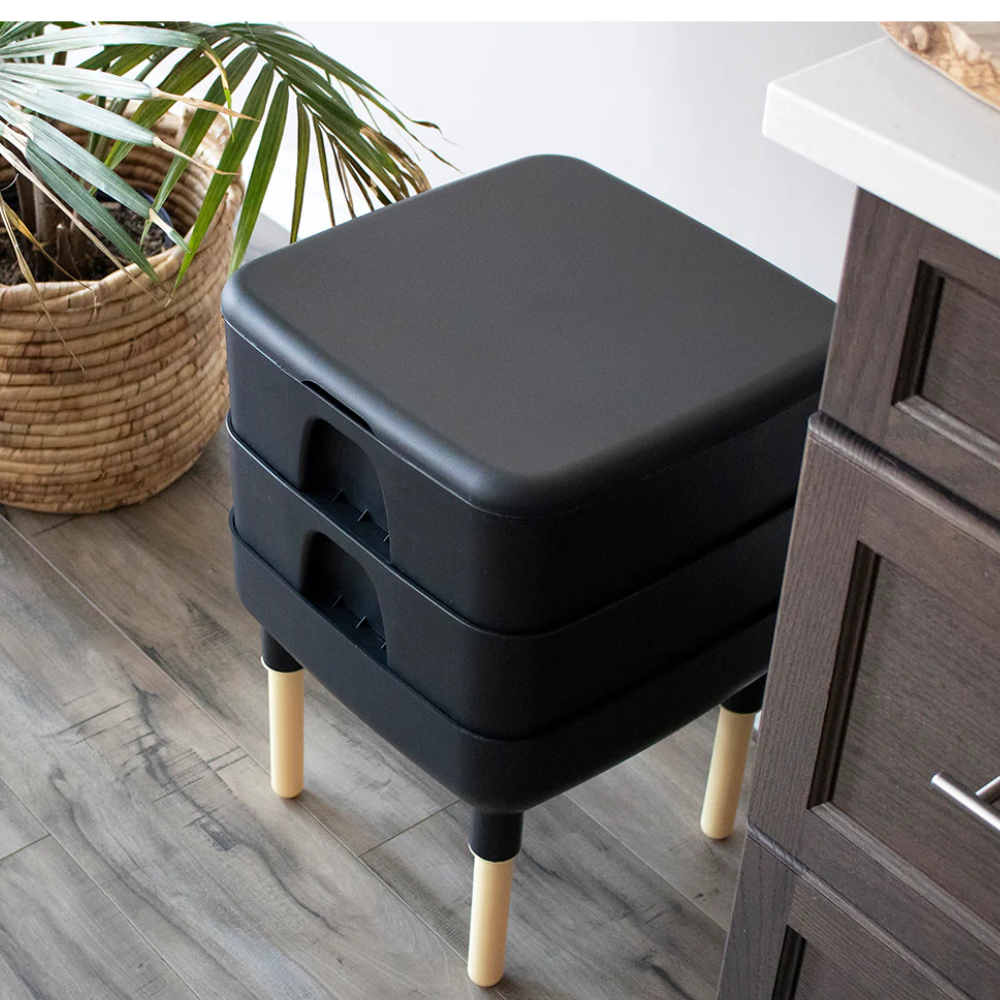 Worm Composting Tower - Black Colour