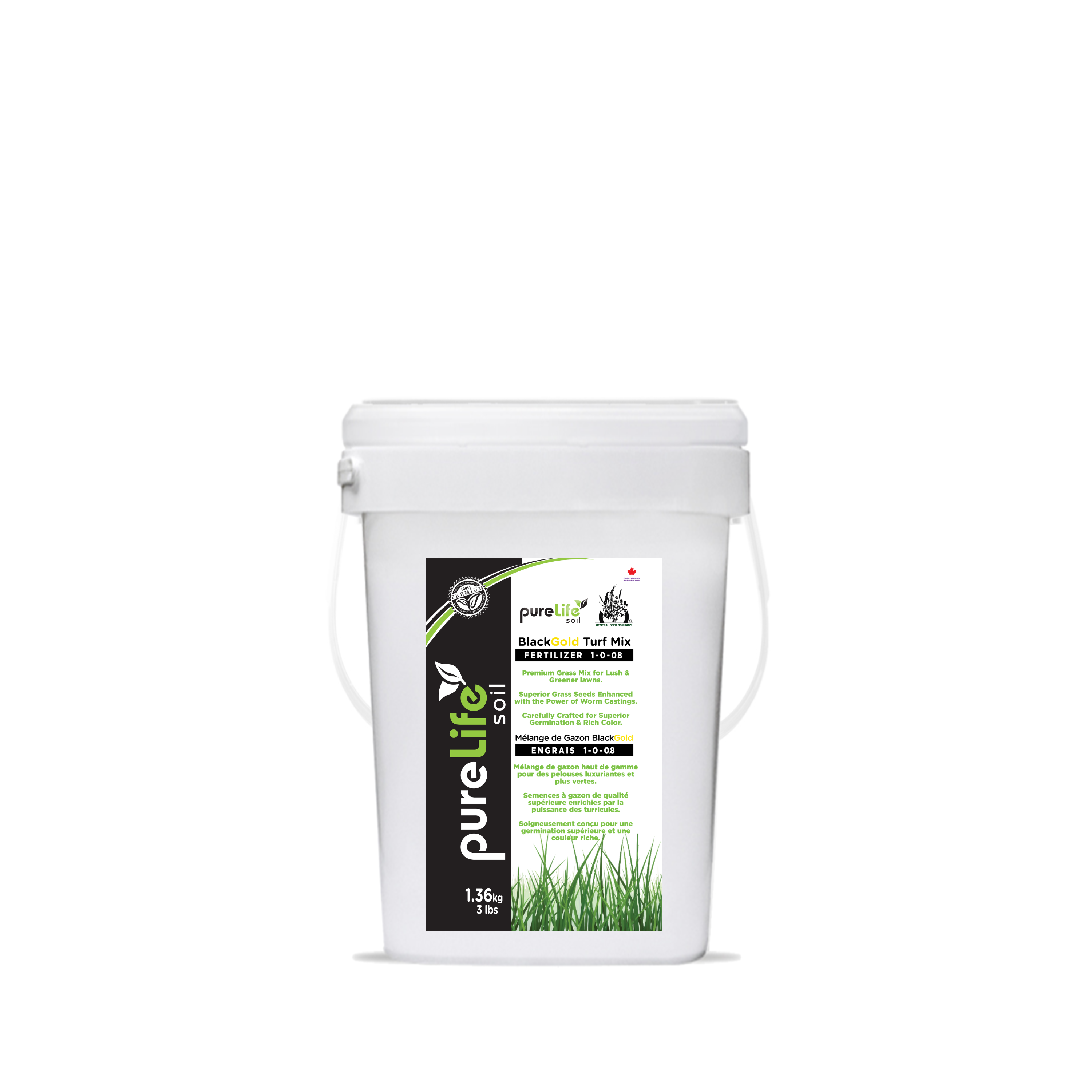 BlackGold Turf Mix 3Lb Pail
