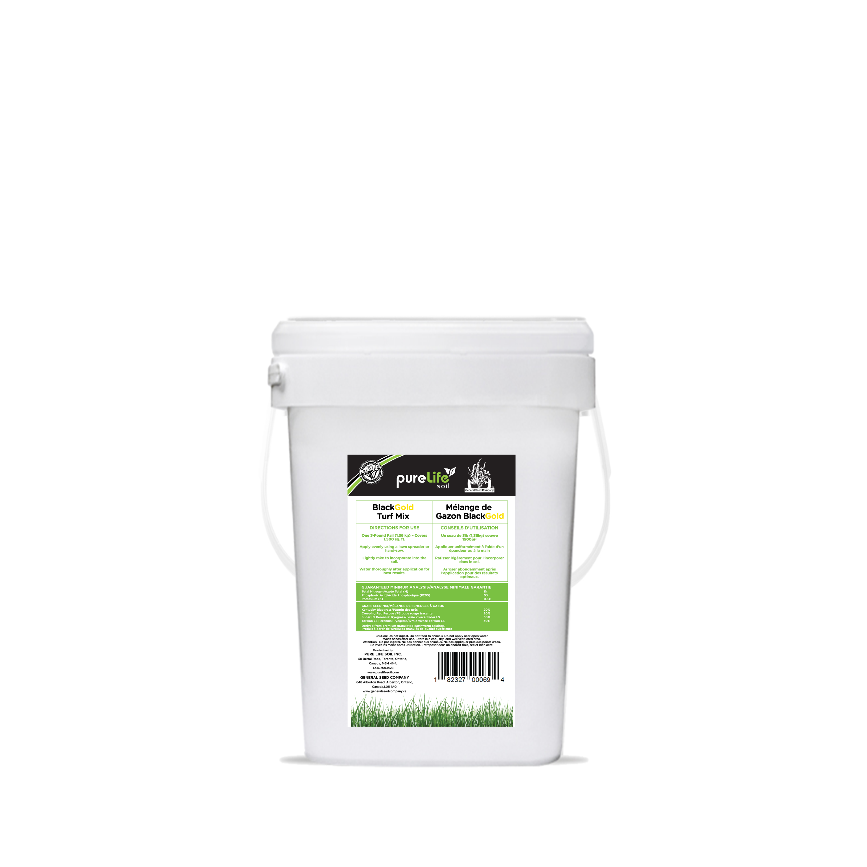 BlackGold Turf Mix 3Lb Pail