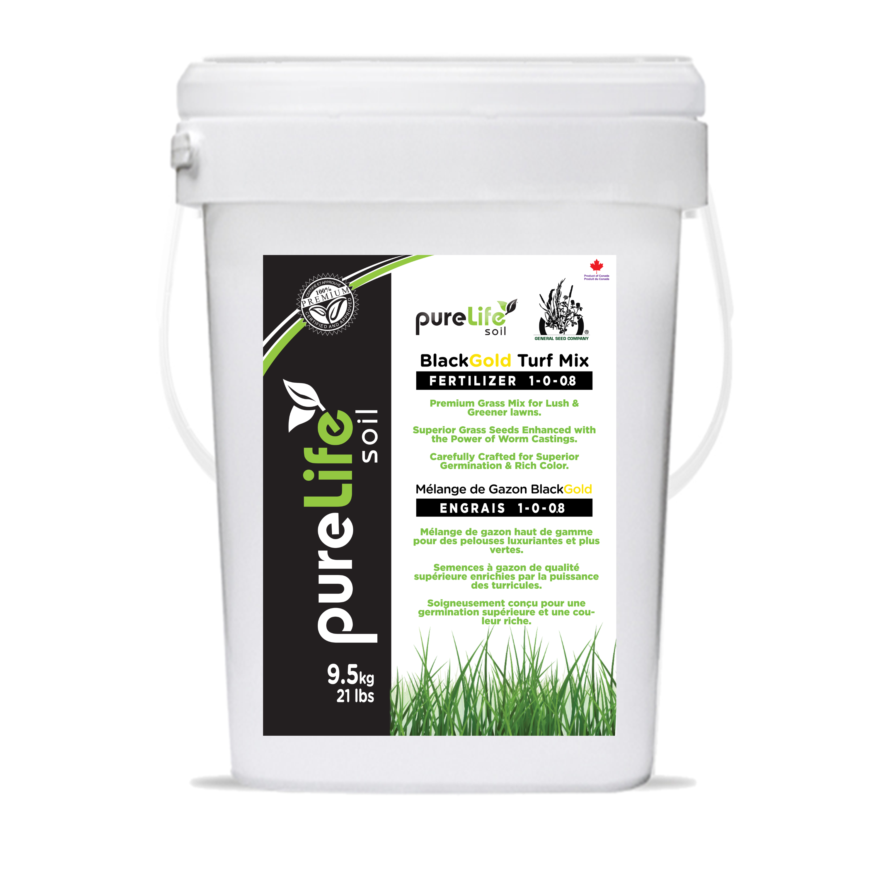 BlackGold Turf Mix 21Lb Pail
