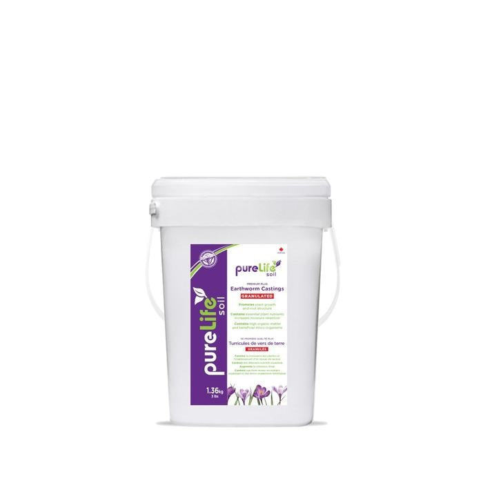 Granulated Worm Castings 1.36 kg Pail